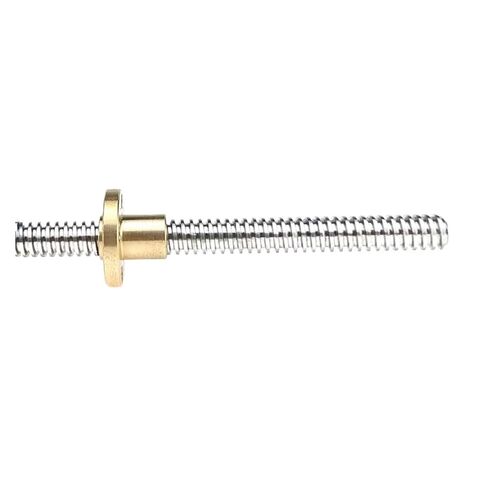 برغي الكرة المعدنية Nut T8 برغي الرصاص Thsl-300-8d قضيب شبه منحرف T8 خيط برغي الرصاص 8 ملم الطول 100 مم-1000 مم مع الجوز النحاسي (750 مم) in Saudi Arabia