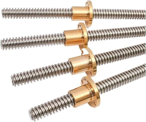 Metal Ball Screw nut T16 Lead Screw 100mm-600mm Lead 4mm Screw Large Lead Trapezoidal Screw 3D Printer Screw Stepp(600mm) in Saudi Arabia