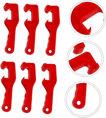 6pcs CAN Plastic CAN CAN PENER DIVER LID Opener Industrial Lid Remover Wick Easy Merry Hook Long Honge Handle Cover Cover Random Colling in Saudi Arabia