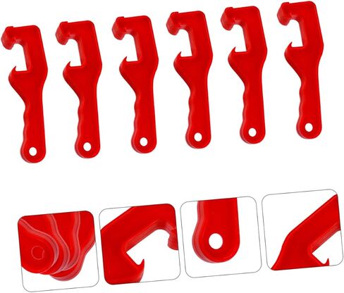 6pcs CAN Plastic CAN CAN PENER DIVER LID Opener Industrial Lid Remover Wick Easy Merry Hook Long Honge Handle Cover Cover Random Colling in Saudi Arabia