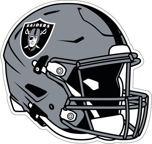Siskiyou Sports NFL Las Vegas Raiders Helmet Auto Decal, Team Colors, One Size in Saudi Arabia