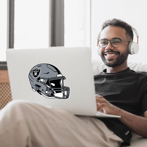 Siskiyou Sports NFL Las Vegas Raiders Helmet Auto Decal, Team Colors, One Size in Saudi Arabia