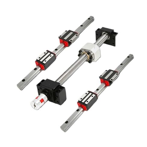 SLIDES SLIDES SLIDES HGW15CC SLIDES +2PCS HGR15 150-1000MM دليل خطية +SFU1204 SFU1204 Ball Screw +BF10/BK10 +STEPPER اقتران (600 مم) in Kuwait