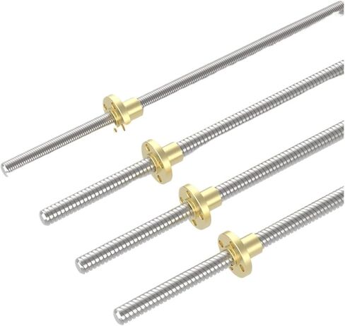 Metal Ball Screw nut T8 Lead Screw OD 8mm Lead 12mm 200mm-500mm with Nut(250mm) in Saudi Arabia