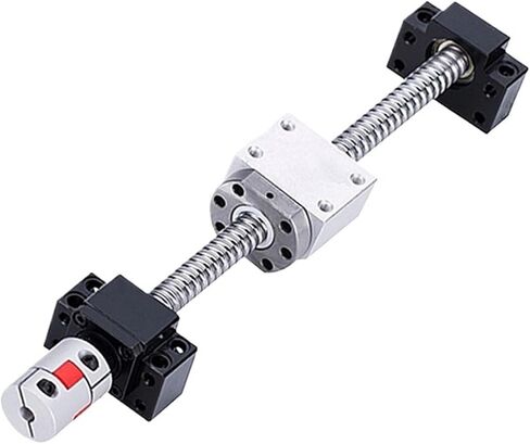 Metal Ball Screw nut SFU1610 Ball Screw Length 150-550mm Screw Nut Holder BK12BF12 Support Seat and Coupling Ball Screw Set(200mm) in Saudi Arabia
