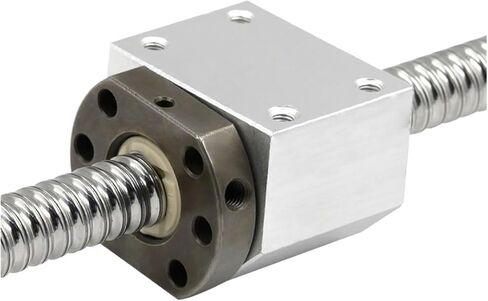 Metal Ball Screw nut SFU1610 Ball Screw Length 150-550mm Screw Nut Holder BK12BF12 Support Seat and Coupling Ball Screw Set(200mm) in Saudi Arabia