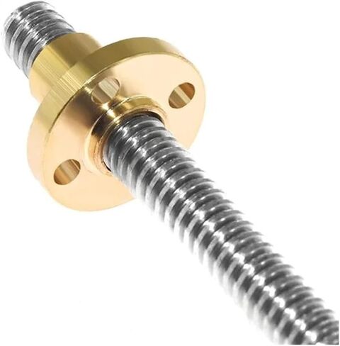 Metal Ball Screw nut T8 Lead Screw OD 8mm Lead 4mm 200mm-500mm with Nut(500mm) in Saudi Arabia