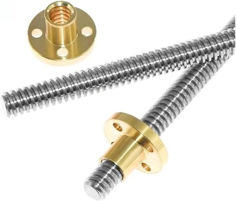 برغي الكرة المعدنية Nut T8 Lead Lead OD 8mm الرصاص 8 مم 200 مم-500 مم مع الجوز (200 مم) in Saudi Arabia