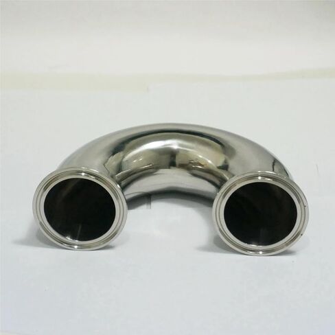 51mm O/D 2 "Tri Clamp 304 FERRULE FERRUULE 180 درجة منحنى الكوع ثلاثة أنبوب البرسيم من أجل البيرة in Saudi Arabia