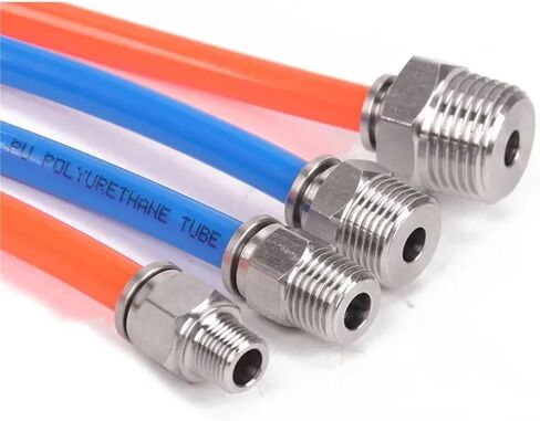 1pc SAP SS304 Pneumatic Hose Fittings PCAir Tube Connector 4/6/8/10/12mm Push In Hose Pneumatic Connectors PC 1/8 1/4 3/8 1/2 BSPT BSPT-ZG SS304 PC(6-01(6mm-1I8) 12g) in Saudi Arabia