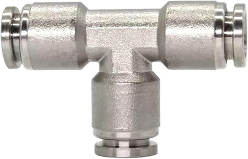 SAP PE-4 PE-6 SS304 pneumatic PE gas pipe quick insertion pneumatic Tee quick connector 304 Plug-in Gas Pipe Pneumatic jount(14x14mm) in Saudi Arabia