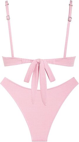 Seamoly Vintage Gingham Bowknot Decor in Saudi Arabia