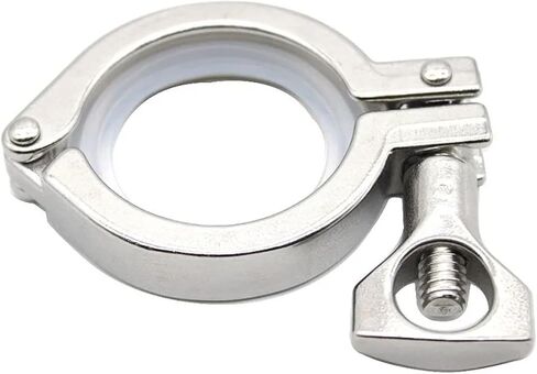 1/2 " - 4" TRI Clamp 25.4 50.5/64/77.5/91 106 119 مم طائرة OD SS304 من الفولاذ المقاوم للصدأ ثلاثي الالتصاق لخمر المنزل (5 قطعة ، 51 ملم فيرول 64_SS304) in Kuwait