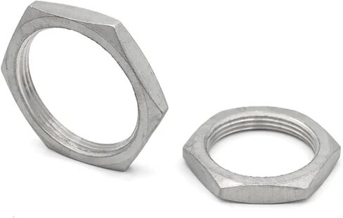 1/8"1/4"3/8"1/2"3/4"1"1-1/4"1-1/2"2" Stainless Steel 304 BSPT Internal Thread Hexagonal Lock Nut Pipe Fittings(1 Pc,1-1/4") in Saudi Arabia
