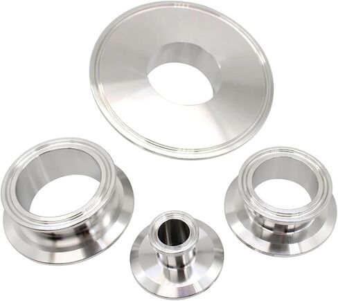 SAP SS304 SS316L stainless steel quick fit variable diameter food grade blind plate clamp blocking plate size adapter(64mmX25.2mm 138g,SS304) in Saudi Arabia
