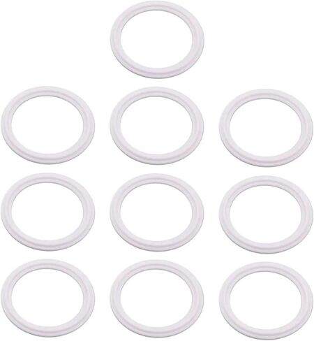 5/10 PCS 3/4'' 1'' 1.5'' 2" 3'' 4'' 6'' 8'' Tri Clamp PTFE Gasket Seal(10 PCS,89mm - 106mm) in Saudi Arabia