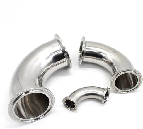 1PC SAP Three Clip Elbow Stains Steel SS304 316L 90 درجة كوع 19MM-102mm pittings محلية الصنع 3/4 "1" 1.5 "2" 2.5 "3" 4 "(SS316L ، 45 ملم-فيرول 64) in Saudi Arabia