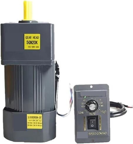 asynchronous motor 60W 220V AC Gear Motor With Speed Regulator Adjustable Speed High Torque Asynchronous Motor 5IK60RGN-CF Shaft diameter 15mm(0-108RPM) in Saudi Arabia