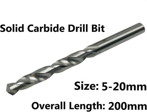 1pcs 5mm-20mmx200mm OAL البتات كربيد الصلبة مجموعة ، شانك مستديرة مشرقة ، حفر تطور الفلوت الحلزوني للمعادن (7 مم) in Saudi Arabia