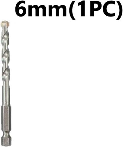 حفر البناء بتات كربيد التنغستن المملحة من الطوب الخرساني مجموعة الحفر الحجم 4/5/6/8/10MM تغيير سداسي سداسي سداس 1PCs (8 مم (1pc)) in Saudi Arabia