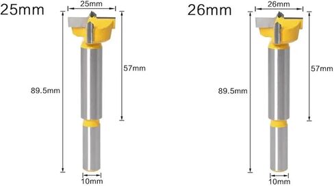 BAWHO 15mm-26mm Flat Wing Drill Bit Hinge Hole Drill Bit Carbide Drill Bit Hole Opener Practical Hole Puncher Woodworking Tools 1Pcs(23mm) in Saudi Arabia