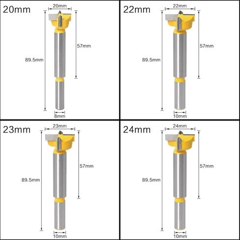 BAWHO 15mm-26mm Flat Wing Drill Bit Hinge Hole Drill Bit Carbide Drill Bit Hole Opener Practical Hole Puncher Woodworking Tools 1Pcs(23mm) in Saudi Arabia