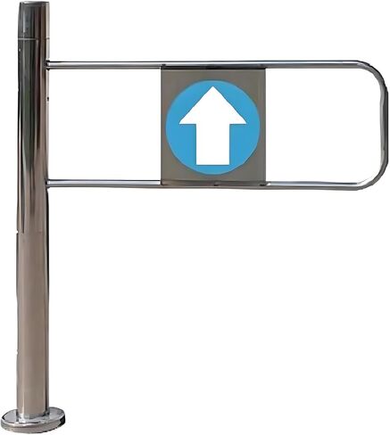 Spring-Loaded Safety Swing Gate, 1-Way Automatic Closing Door for Supermarket & Warehouse, Pedestrian Safety Entrance Gate - Right Opening, 100x100cm in Kuwait