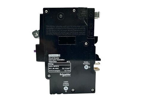 Square D QO115PAFGF (New Version of QO115PDF) 1 Pole Dual Function Circuit Breaker in Saudi Arabia