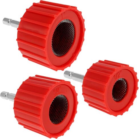 منظف ​​أنابيب النحاس ، 1/2 "و 3/4" و 1 "فرشاة تنظيف الأنبوب ، 1/4 بوصة أداة سداسي سدقية سد عرقلة لأداة تنظيف الأنابيب النحاسية للتدريب والسباكين المهنيين والأغراض الصناعية in Kuwait