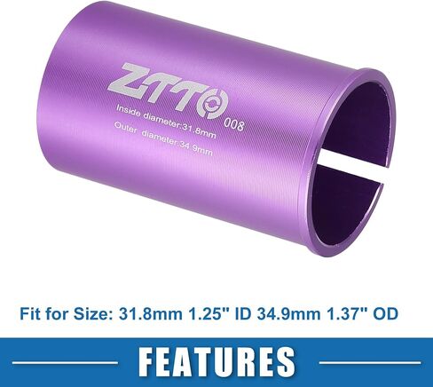 محول Seatpost Shim متين 31.8 ملم 1.25 "ID 34.9mm 1.37" أنبوب SEATPOS in Saudi Arabia