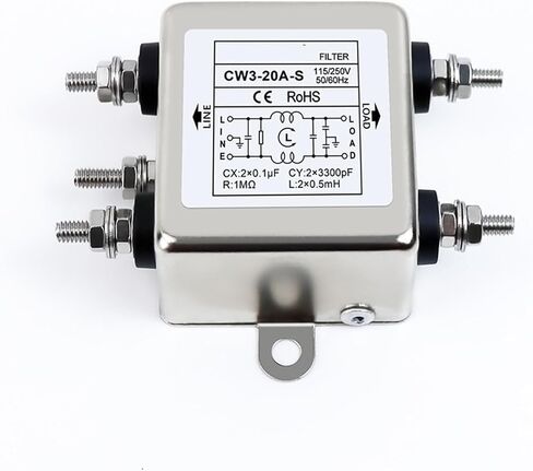 مرشح الطاقة CW3-20A-S 3A6A10A30A 220VAC نوع المرحلة أحادية البراغي (CW3-3A-S) in Saudi Arabia