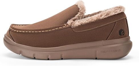 FitVille Extra Wide Men Slippers Slip-on House Slipper Non Slip Orthopedic Winter Shoes for Flat Feet Indoor & Outdoor in Saudi Arabia