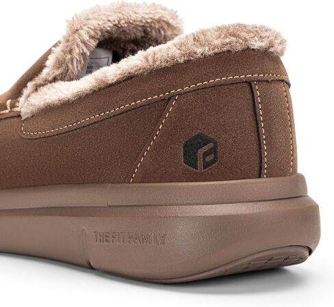 FitVille Extra Wide Men Slippers Slip-on House Slipper Non Slip Orthopedic Winter Shoes for Flat Feet Indoor & Outdoor in Saudi Arabia