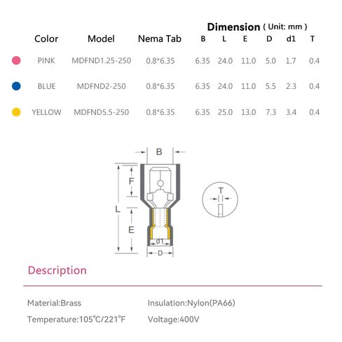 HKS 60pcs/30 أزواج 22-12 موصل سلك AWG T-TAP-قطع لصق سريع-أطراف التغريد الذاتي الكهربائية طقم تجعيد السيارات معزول in Saudi Arabia