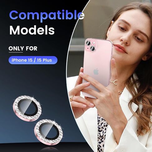 Tensea for iPhone 16 / iPhone 16 Plus Camera Lens Protector, 9H Tempered Glass Camera Cover Screen Protector, HD Clear, Metal Individual Ring for iPhone 16 6.1inch/iPhone 16 Plus 6.7inch 2024 in Kuwait