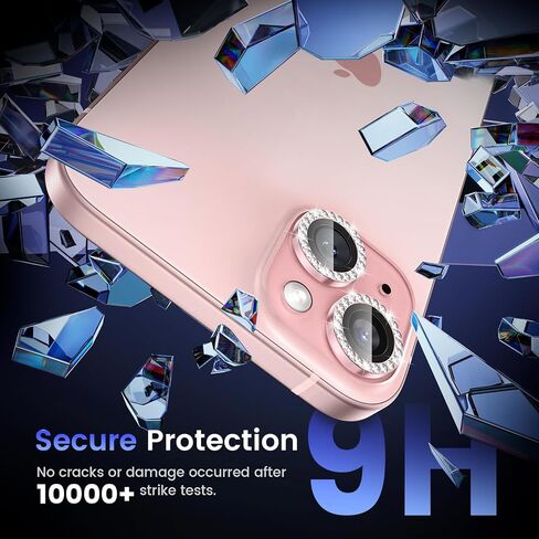 Tensea for iPhone 16 / iPhone 16 Plus Camera Lens Protector, 9H Tempered Glass Camera Cover Screen Protector, HD Clear, Metal Individual Ring for iPhone 16 6.1inch/iPhone 16 Plus 6.7inch 2024 in Kuwait