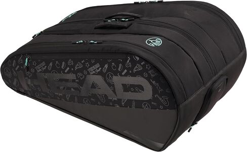 HEAD TOUR RACQUET BAG XL (12R) NEON 2025, Black in Saudi Arabia
