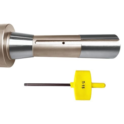 R8 Shank End Mill 2-1/2 "القطر 90 درجة عالية من طحن الطحن مع 6 APKT1604 إدراج كربيد (6-1/8" الطول الكلي) in Kuwait