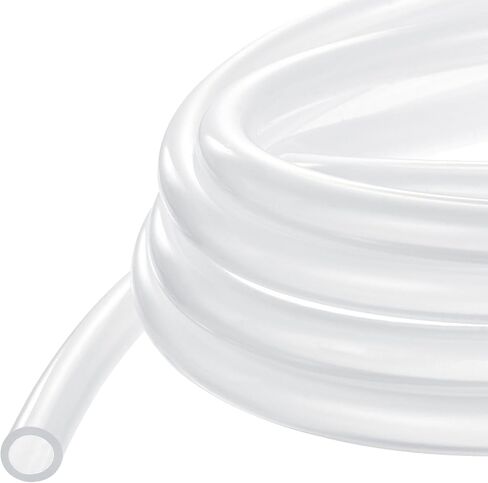 METALLIXITY Silicon Tubing(6mm ID x 8mm OD x 6m), Pure Silicone Hoses High Temp - for Printer, Hot Water Dispenser, Engine, Brewing, Fish Tank Air Pump, Pump Transfer, Clear in Saudi Arabia