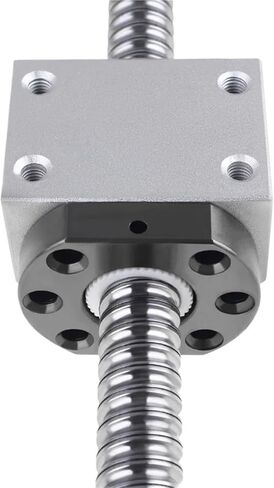 آلة التحكم في الكرة المزدوجة صامد الجوز المسمار 250-1000mm SFU1605 Ball Screw C7 End+1605 Ball Nut+Nut Housing+BK/BF12 End Support+Coupler (SFU1605-650mm) in Saudi Arabia