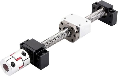 Double nut Ball Screw Control Machine Ball Screw Nut SFU3205 Ball Screw 1050-1500mm with BKBF25 End Machining+Ball Screw Nut+Supporter+Coupling(1200nn) in Saudi Arabia