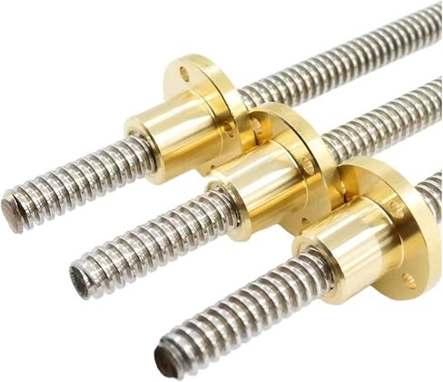 Metal Ball Screw nut T20 Lead Screw Linear Guide Lead 8mm Pitch 4mm Length 100mm to 1000mm with Brass Nut(1000mm) in Saudi Arabia