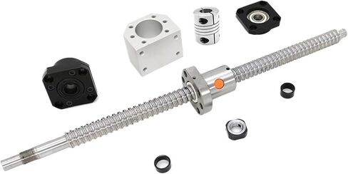 Double nut Ball Screw Control Machine 1pcs SFU1605 Ball Screw 165-1000mm FK12 FF12 Support DSG16H Coupler(900mm) in Saudi Arabia