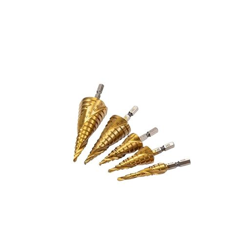 Step Drill Bit Cobalt Cone Hex Shank Drill Bits 1Pcs(Color:M35 Cobalt,Size:5-27mm(12 Steps)) in Kuwait