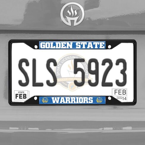 Fanmats 31330 Golden State Warriors لوحة الترخيص المعدنية إطار الأسود in Saudi Arabia