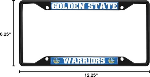 Fanmats 31330 Golden State Warriors لوحة الترخيص المعدنية إطار الأسود in Saudi Arabia