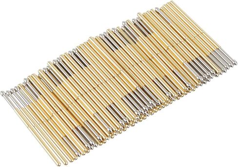 100PCS P100-E2 Spring Test Pins, 3A Spring Test Probe Pin Set, Brass 1.5mm Round Spring Test Probes, Conical Head Spring Probe Pin Replacement PCB Testing Tools in Saudi Arabia