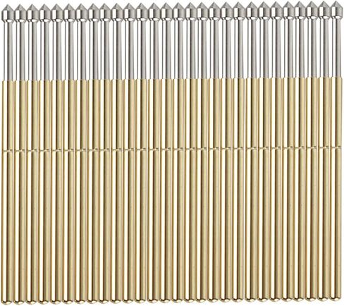 100PCS P100-E2 Spring Test Pins, 3A Spring Test Probe Pin Set, Brass 1.5mm Round Spring Test Probes, Conical Head Spring Probe Pin Replacement PCB Testing Tools in Saudi Arabia