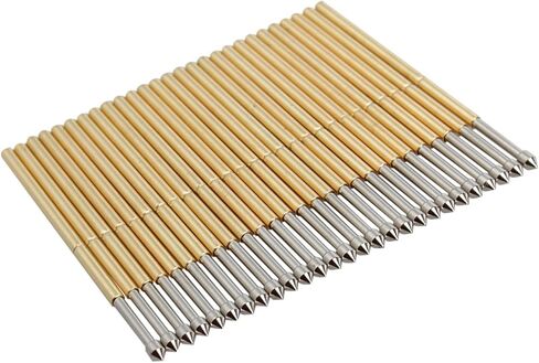 100PCS P100-E2 Spring Test Pins, 3A Spring Test Probe Pin Set, Brass 1.5mm Round Spring Test Probes, Conical Head Spring Probe Pin Replacement PCB Testing Tools in Saudi Arabia