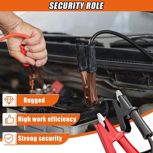 2PCS 14 AWG Double-Ended Alligator Clip Test Leads, 3.3ft/1m Crocodile Wire Cable Jumper Wire with Protective Insulated Clips, Heavy Duty Flexible Copper Cable Clamp for Electrical Testing in Saudi Arabia